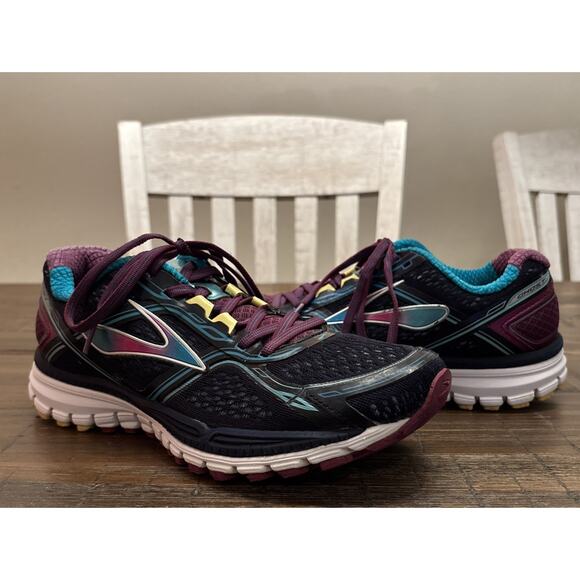 Brooks Womens Ghost 8th Edition Running Shoes Navy Lace Up W/New Insoles Sz 8.5 - Picture 1 of 9